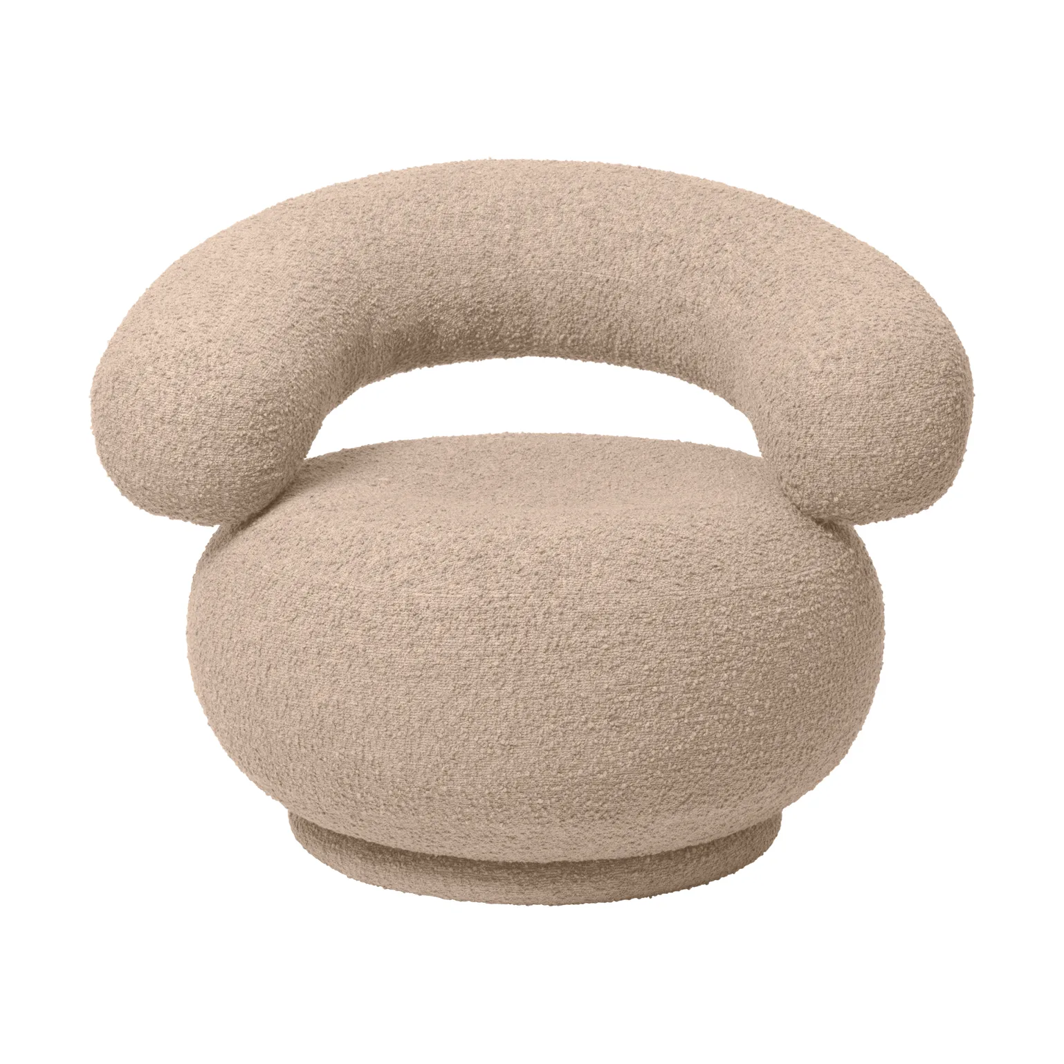 Orbo Lounge chair, Raw bouclé - Natural Ferm Living