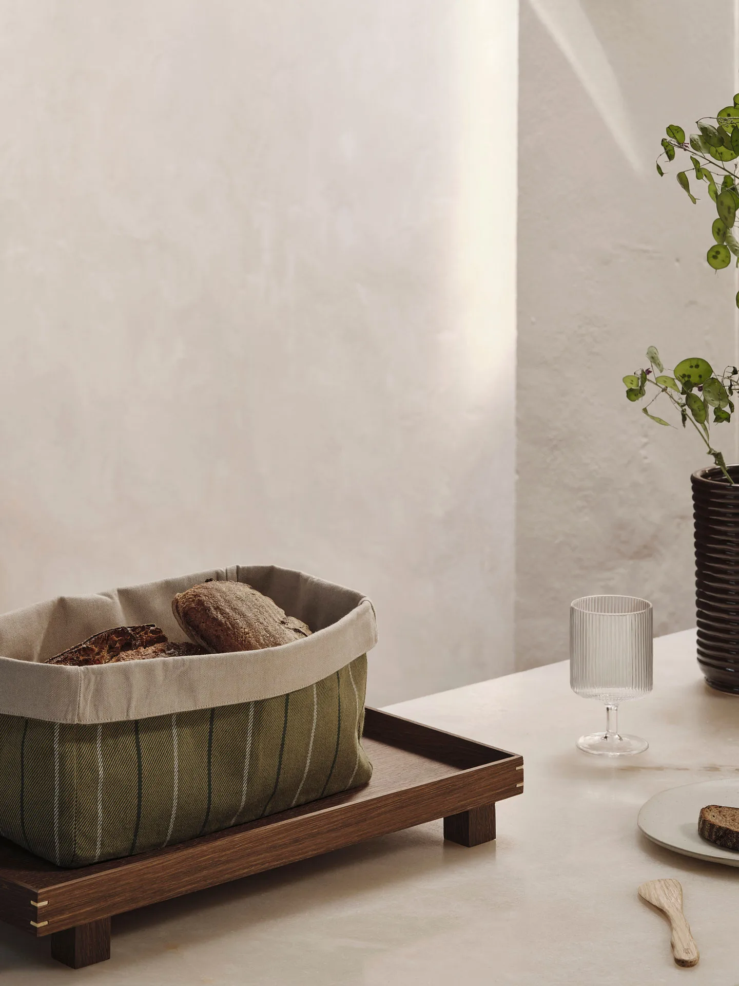 Panera Ito Kitchen Basket 19x30 cm, Natural-seaweed Ferm Living