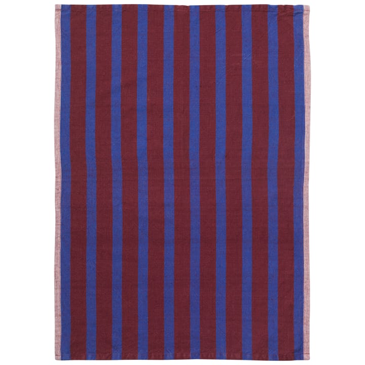 Paño de cocina Hale 50x70 cm - Brown-navy blue - Ferm LIVING