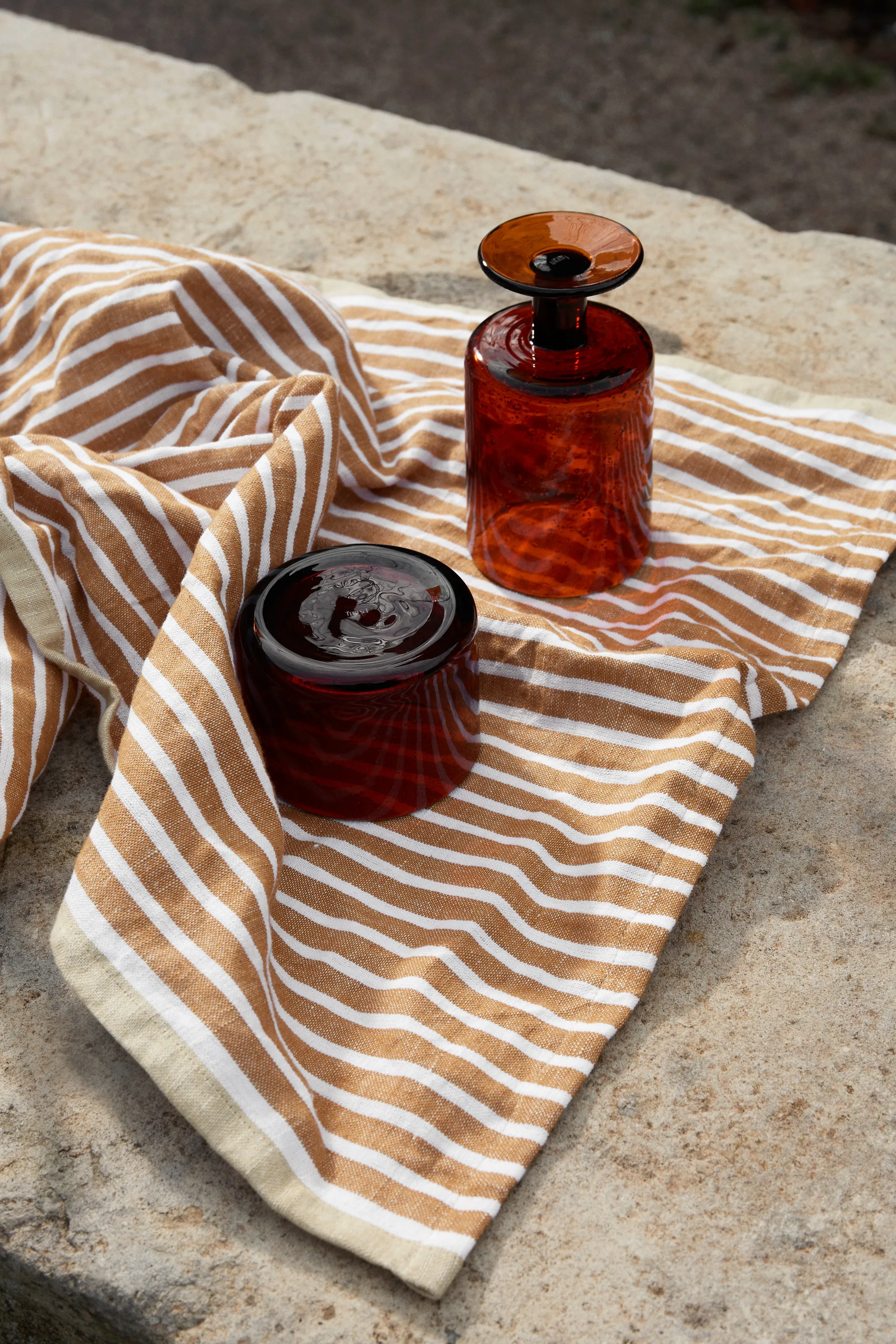 Paño de cocina Hale 50x70 cm, Golden brown-plata fern Ferm Living