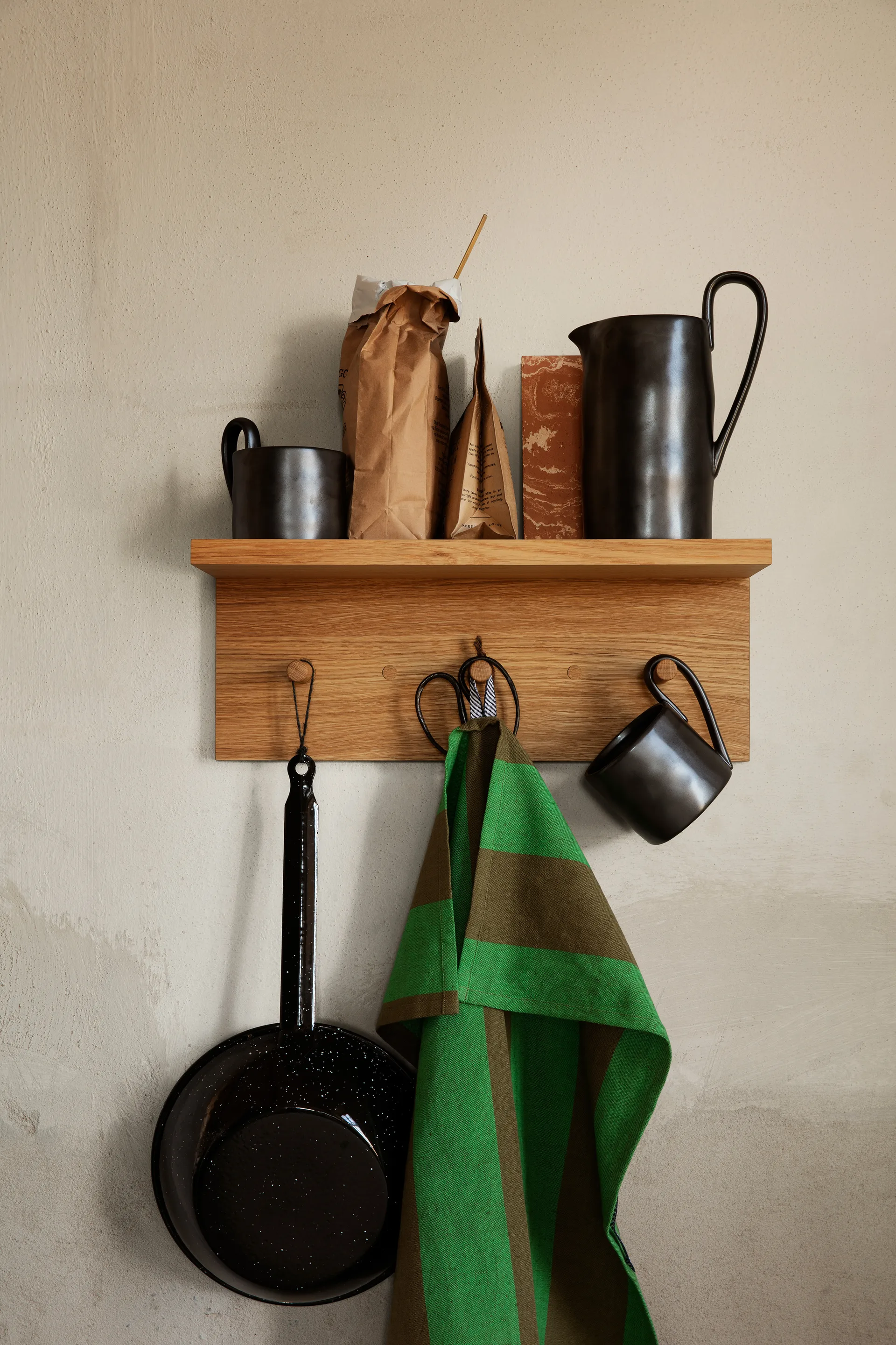 Paño de cocina Hale 50x70 cm, Olive-green Ferm Living