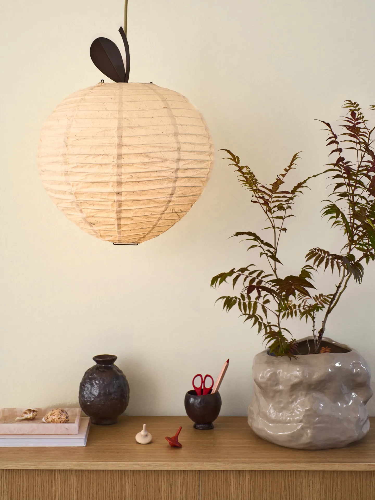 Pantalla de lámpara Apple, Natural Ferm Living