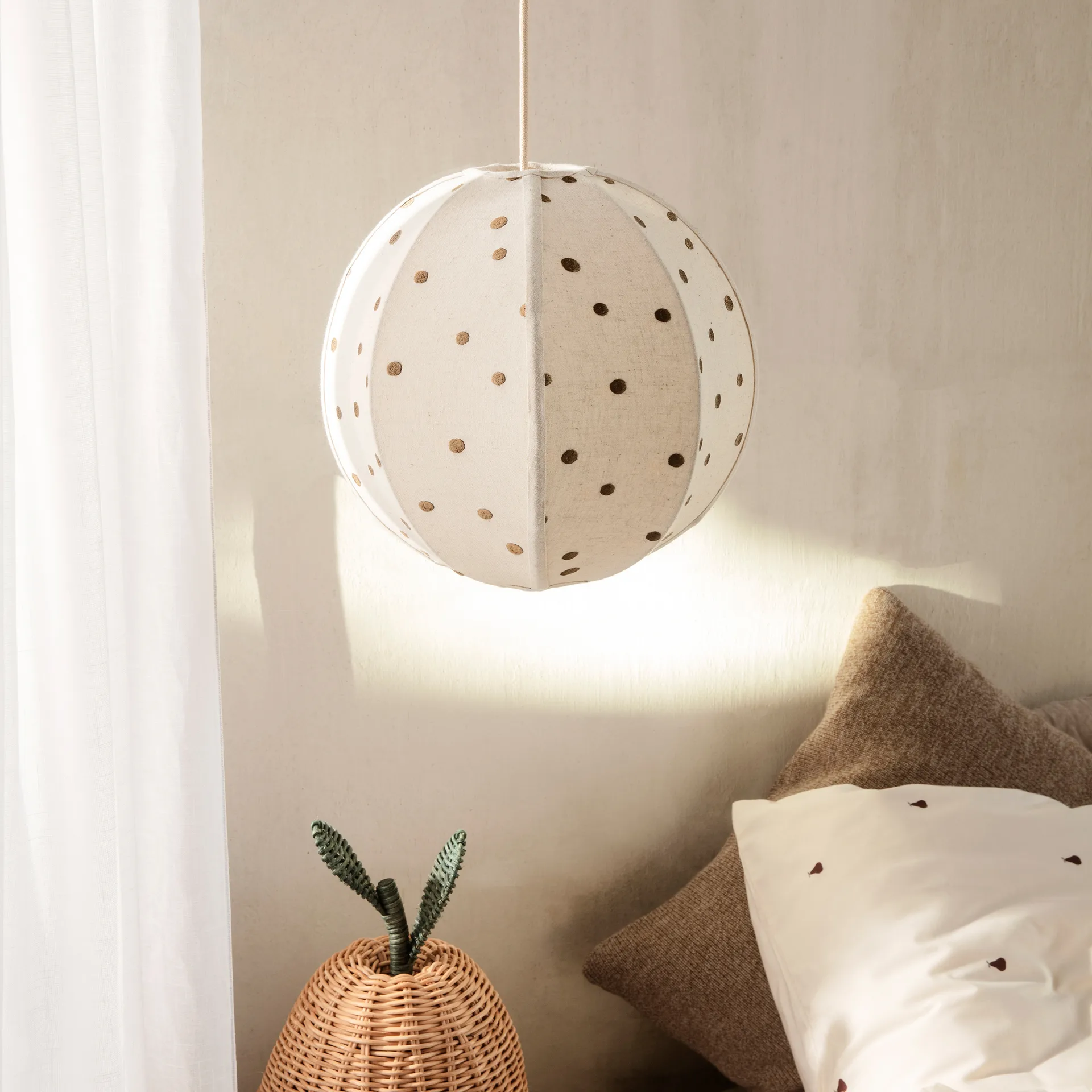 Pantalla de lámpara Dots Ø35 cm, Sugar kelp Ferm Living