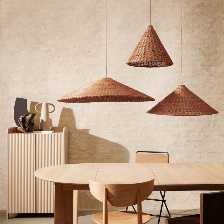 Pantalla de lámpara Dou Ø68 cm, Natural Ferm Living