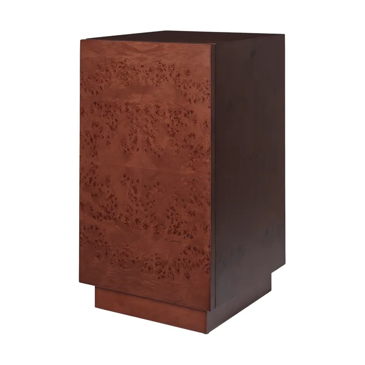 Pedestal Burl Side Table - Dark stained - Ferm Living