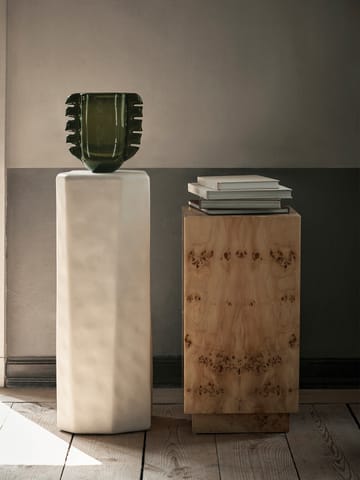 Pedestal Burl Side Table - Natural - Ferm Living