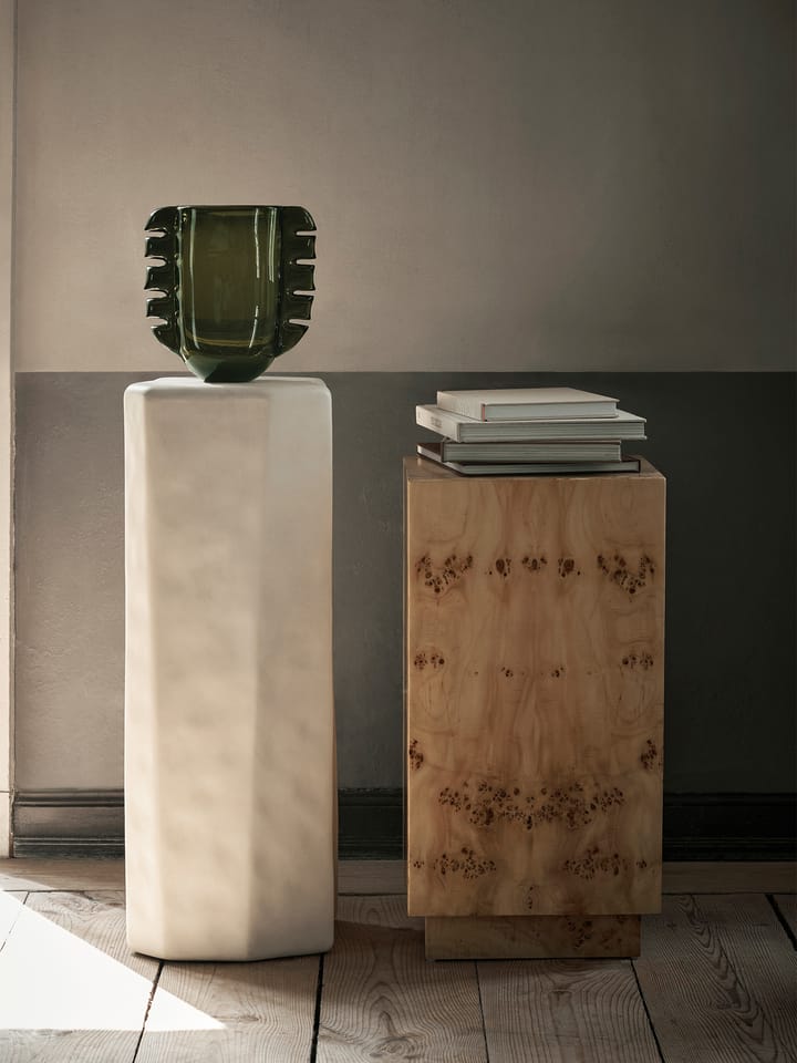 Pedestal Burl Side Table, Natural Ferm Living