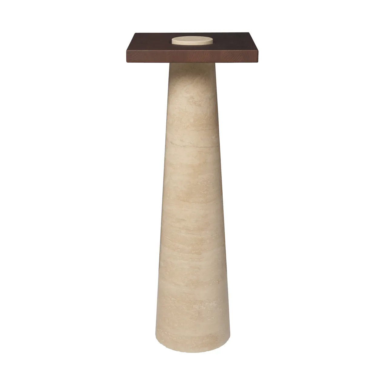 Pedestal Grova, Travertine, 30x30x80 cm Ferm Living