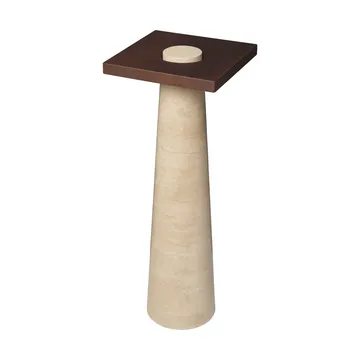 Pedestal Grova - Travertine, 30x30x80 cm - Ferm Living