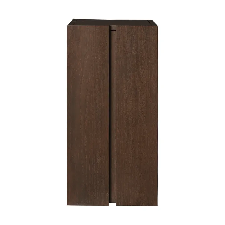 Pedestal Parcel - Dark stained, 30×30×60 cm - Ferm Living