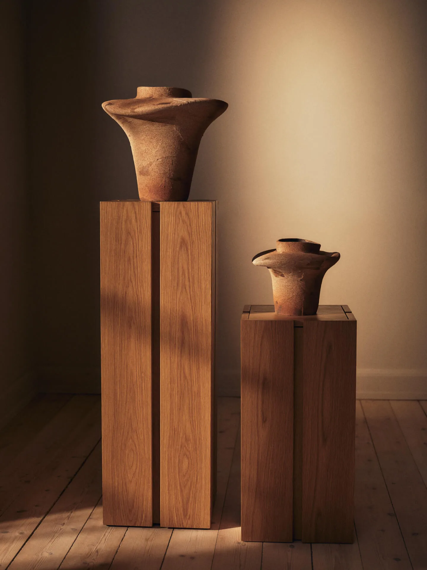 Pedestal Parcel, Natural, 30×30×90 cm Ferm Living
