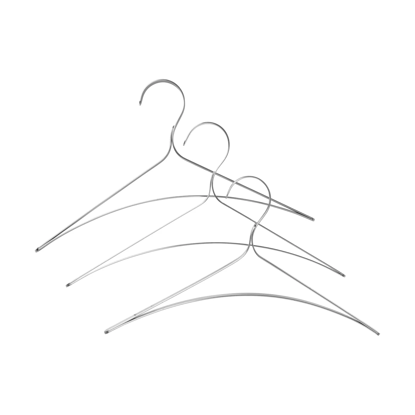Percha Bowline, 3-pack, stainless steel Ferm Living