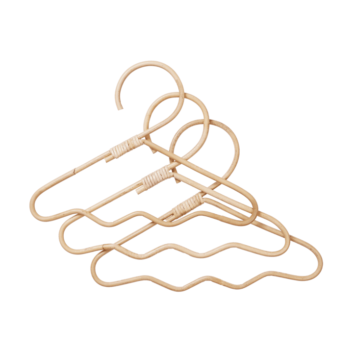 Perchas Wavi 3-pack - Natural - Ferm Living