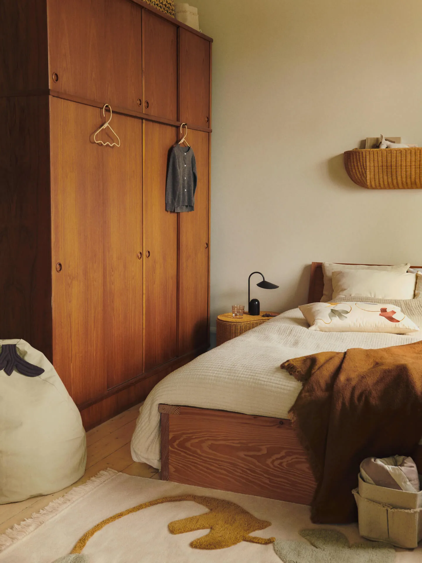 Perchas Wavi 3-pack, Natural Ferm Living