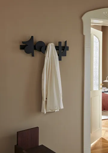 Perchero de pared Cupe 33,4x73 cm - Black - Ferm Living