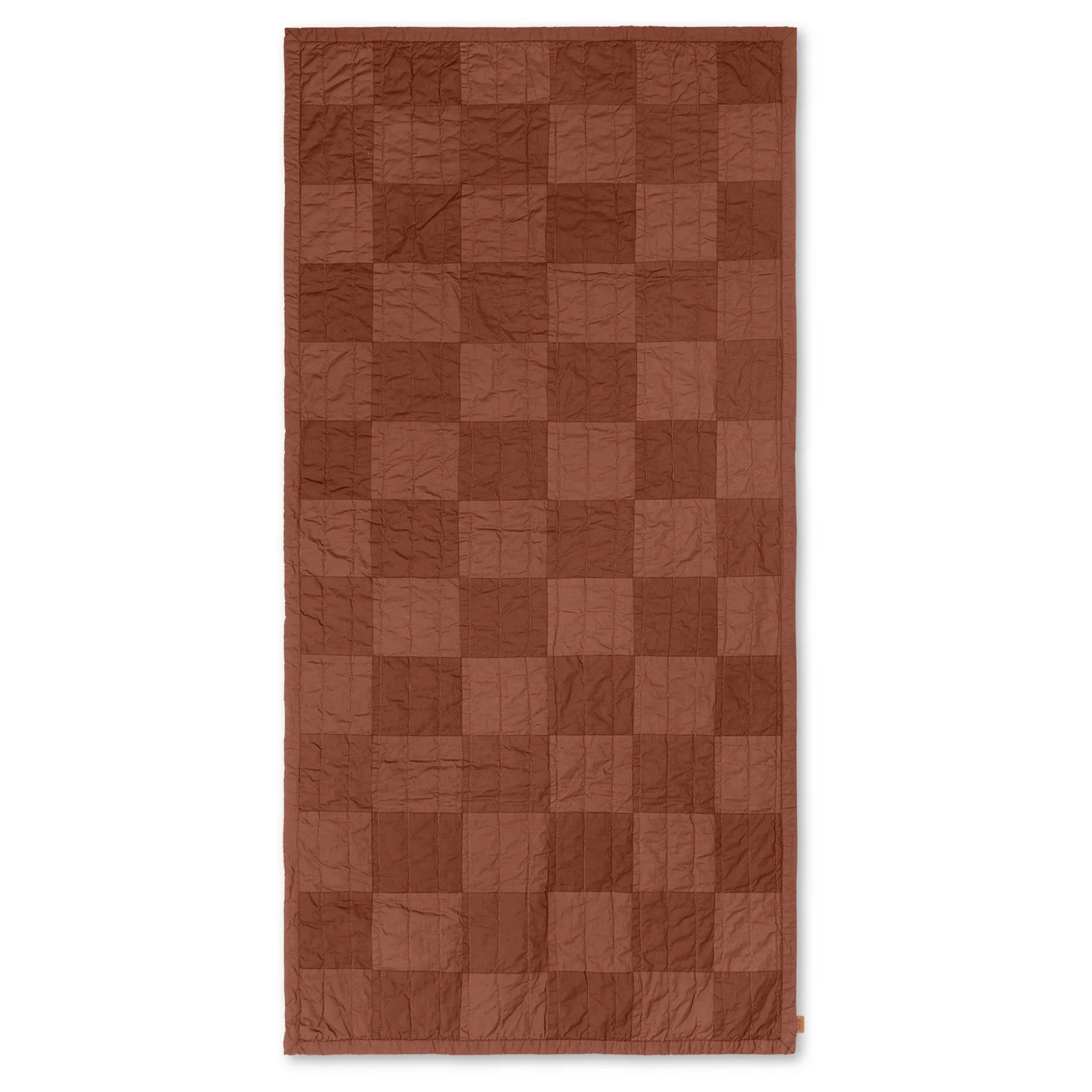 Plaid Duo quiltad 90x187 cm, Red Brown Tonal Ferm Living
