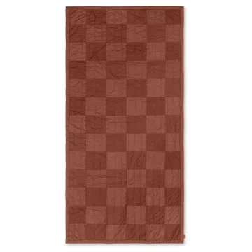 Plaid Duo quiltad 90x187 cm - Red Brown Tonal - Ferm Living