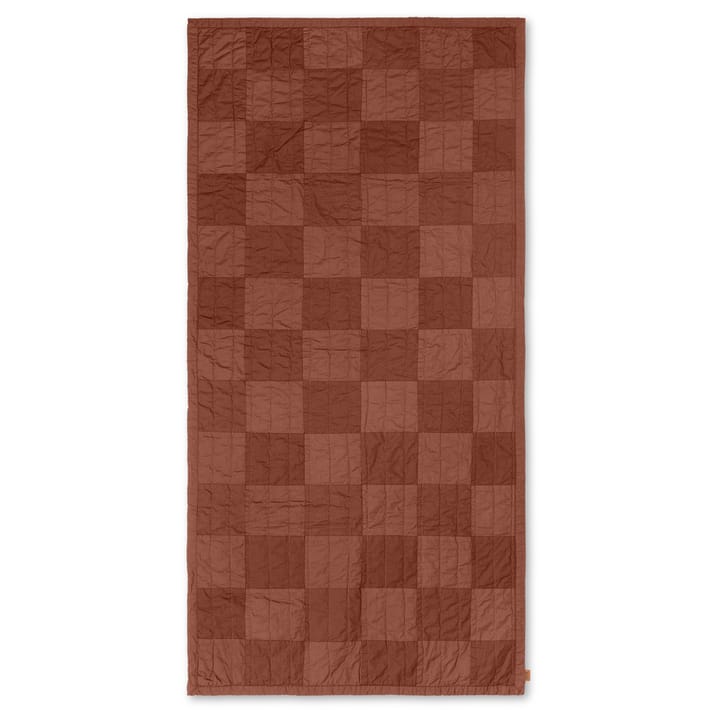Plaid Duo quiltad 90x187 cm - Red Brown Tonal - Ferm LIVING