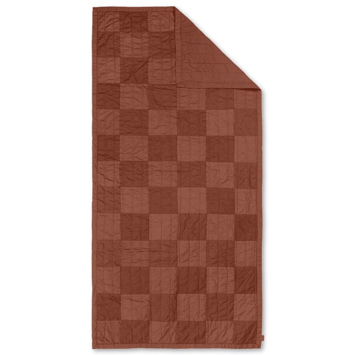 Plaid Duo quiltad 90x187 cm - Red Brown Tonal - ferm LIVING
