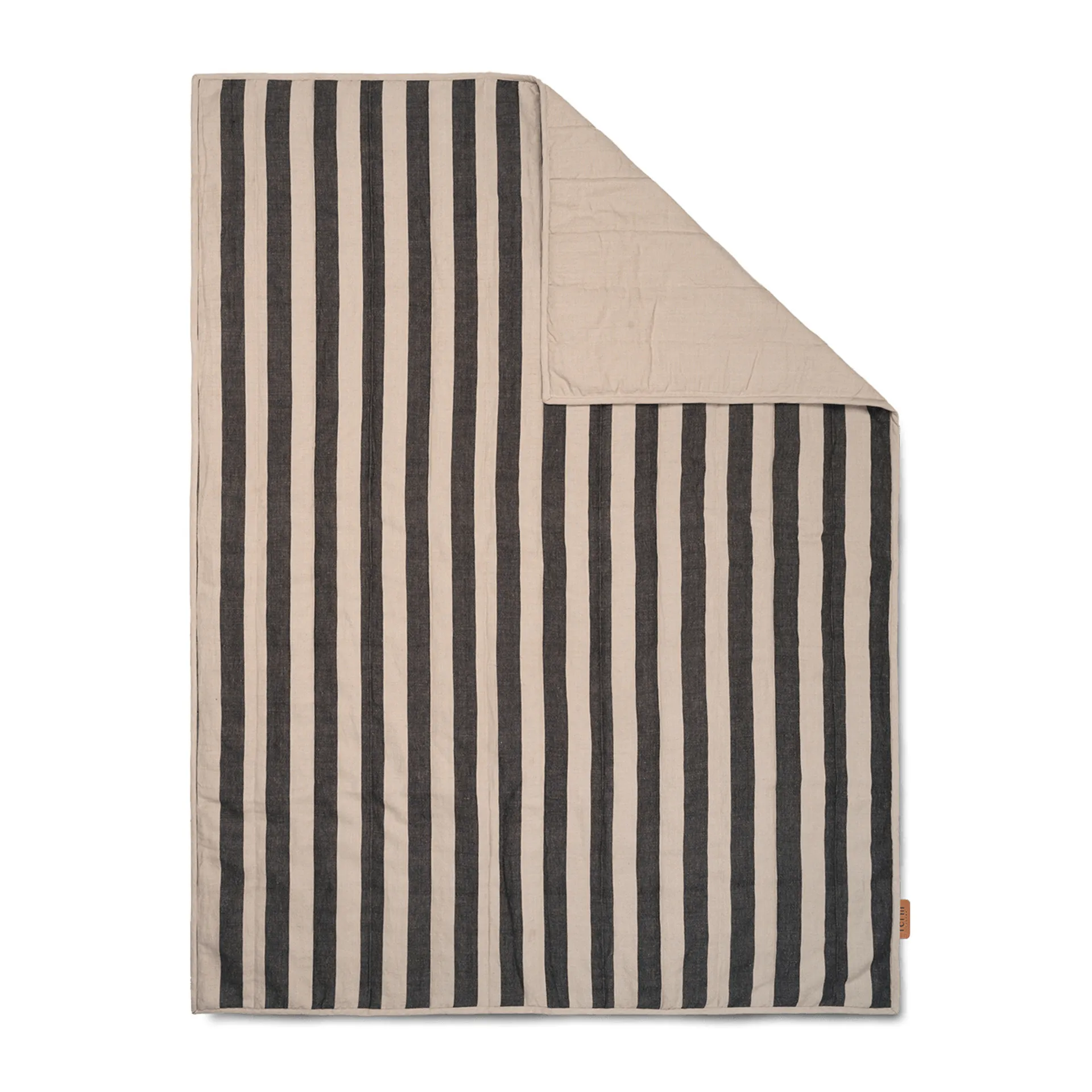 Plaid Grand 120x170 cm, Sand-black Ferm Living