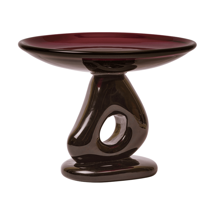 Plato Damo pieza central vidrio Ø30 cm - Dark grape - Ferm Living