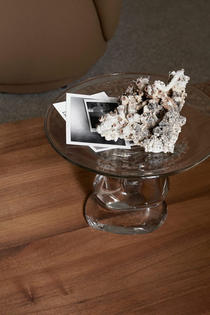 Plato Damo pieza central vidrio, Clear Ferm Living