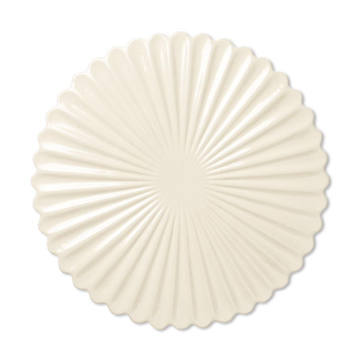 Plato de tarta Fountain Ø31 cm, Off white Ferm Living