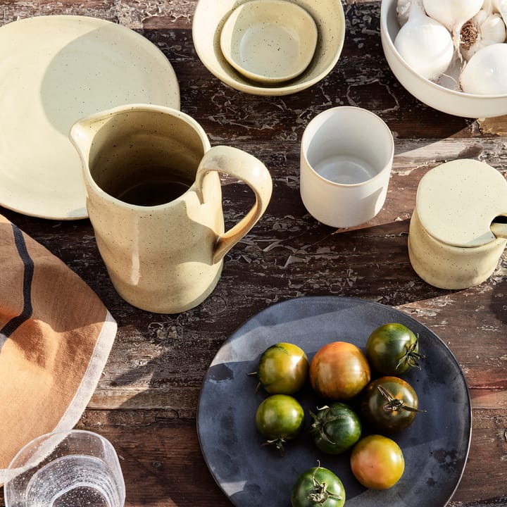 Plato Flow 22 cm, Amarillo moteado Ferm Living