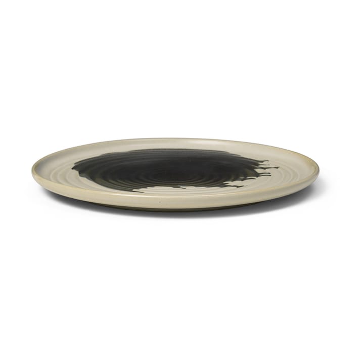 Plato Omhu ⌀26,5 cm - off white-charcoal - Ferm LIVING