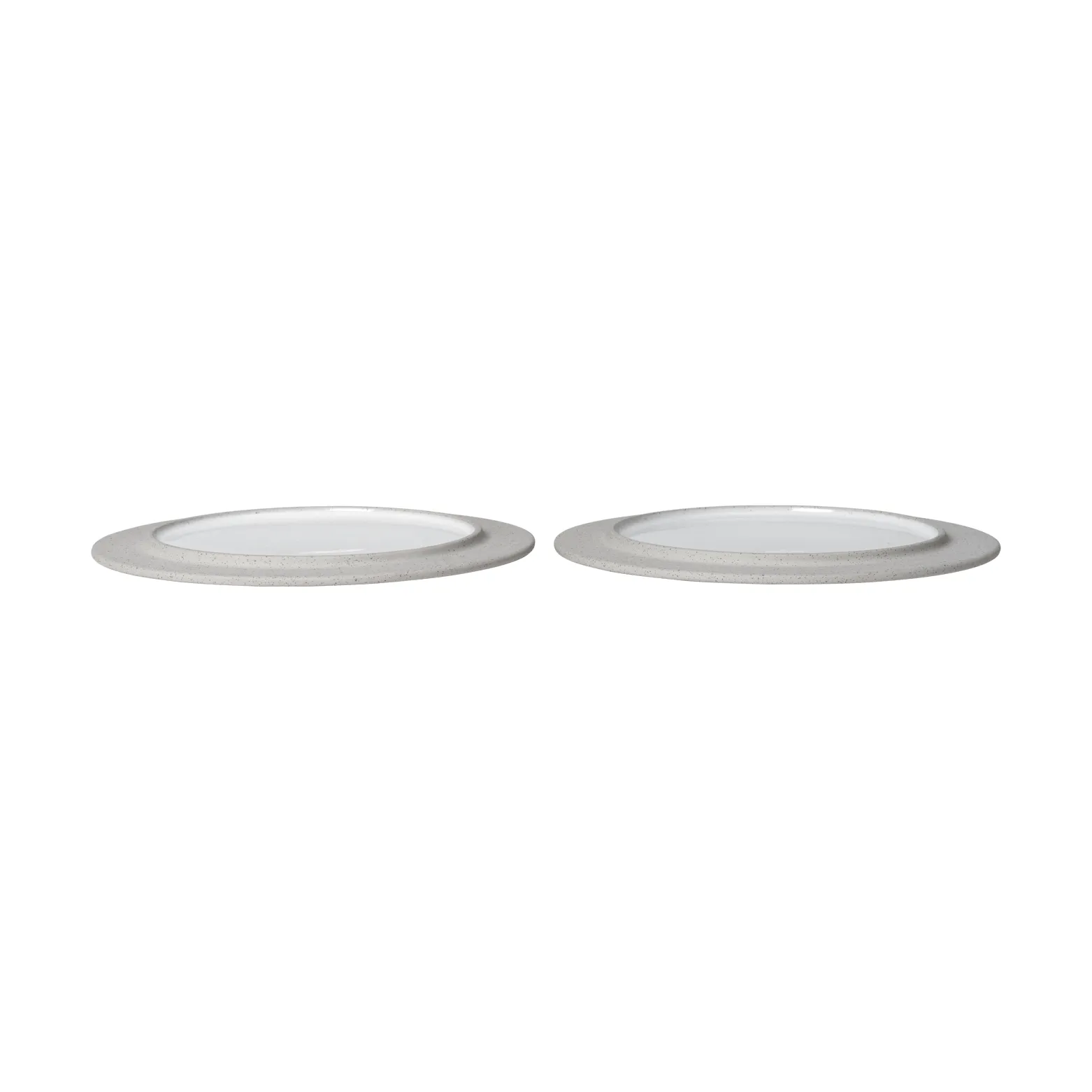 Plato Sonae, 2-pack, Grey-white, Ø22 cm Ferm Living