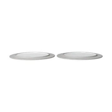 Plato Sonae, 2-pack - Grey-white, Ø22 cm - Ferm Living