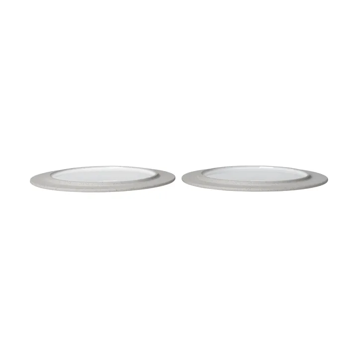 Plato Sonae, 2-pack - Grey-white, Ø22 cm - Ferm Living