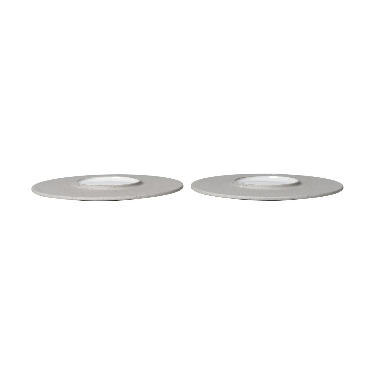 Plato Sonae, 2-pack, Grey-white, Ø22 cm Ferm Living