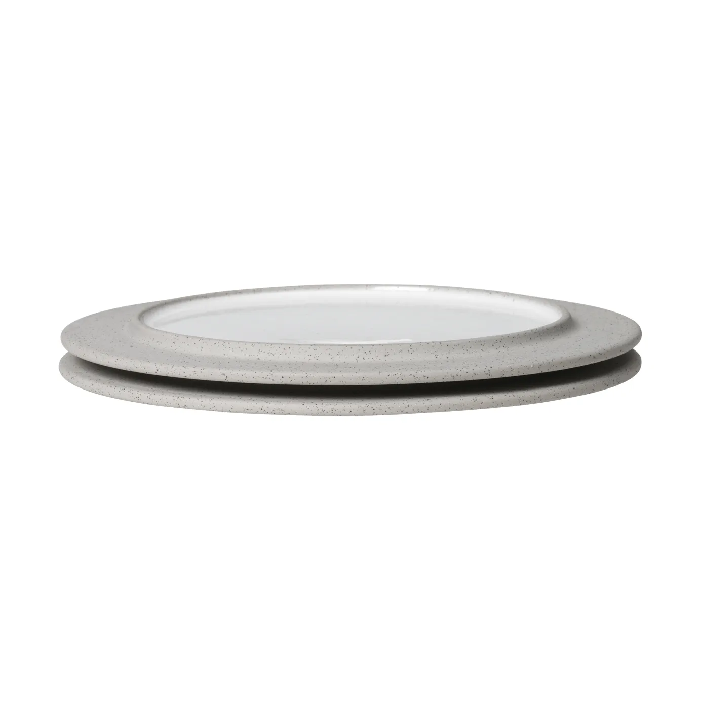 Plato Sonae, 2-pack, Grey-white, Ø22 cm Ferm Living