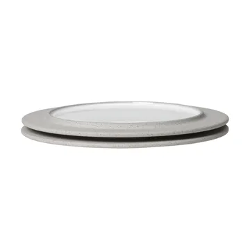 Plato Sonae, 2-pack - Grey-white, Ø22 cm - Ferm Living