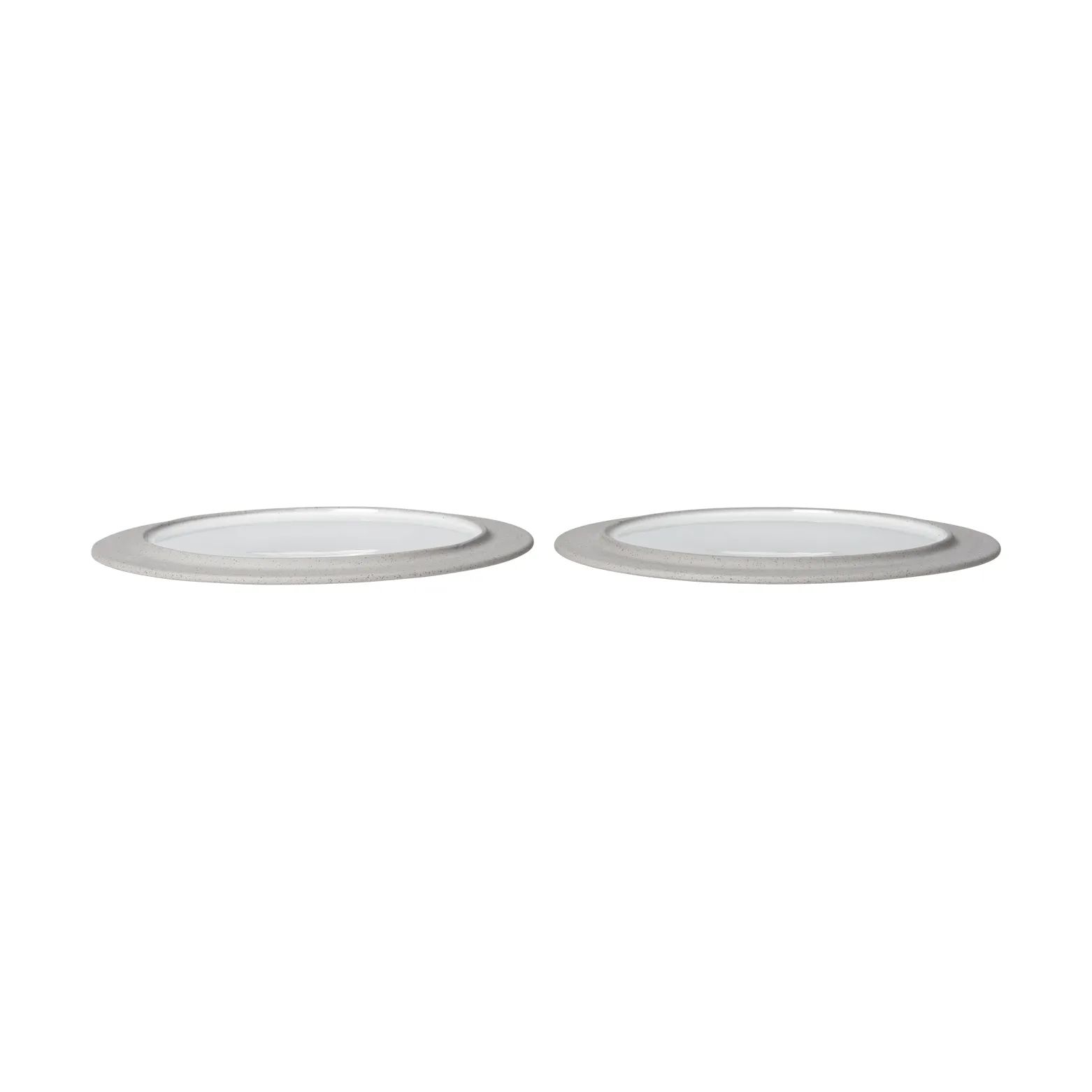 Plato Sonae, 2-pack, Grey-white, Ø25 cm Ferm Living