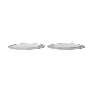 Plato Sonae, 2-pack - Grey-white, Ø25 cm - Ferm Living