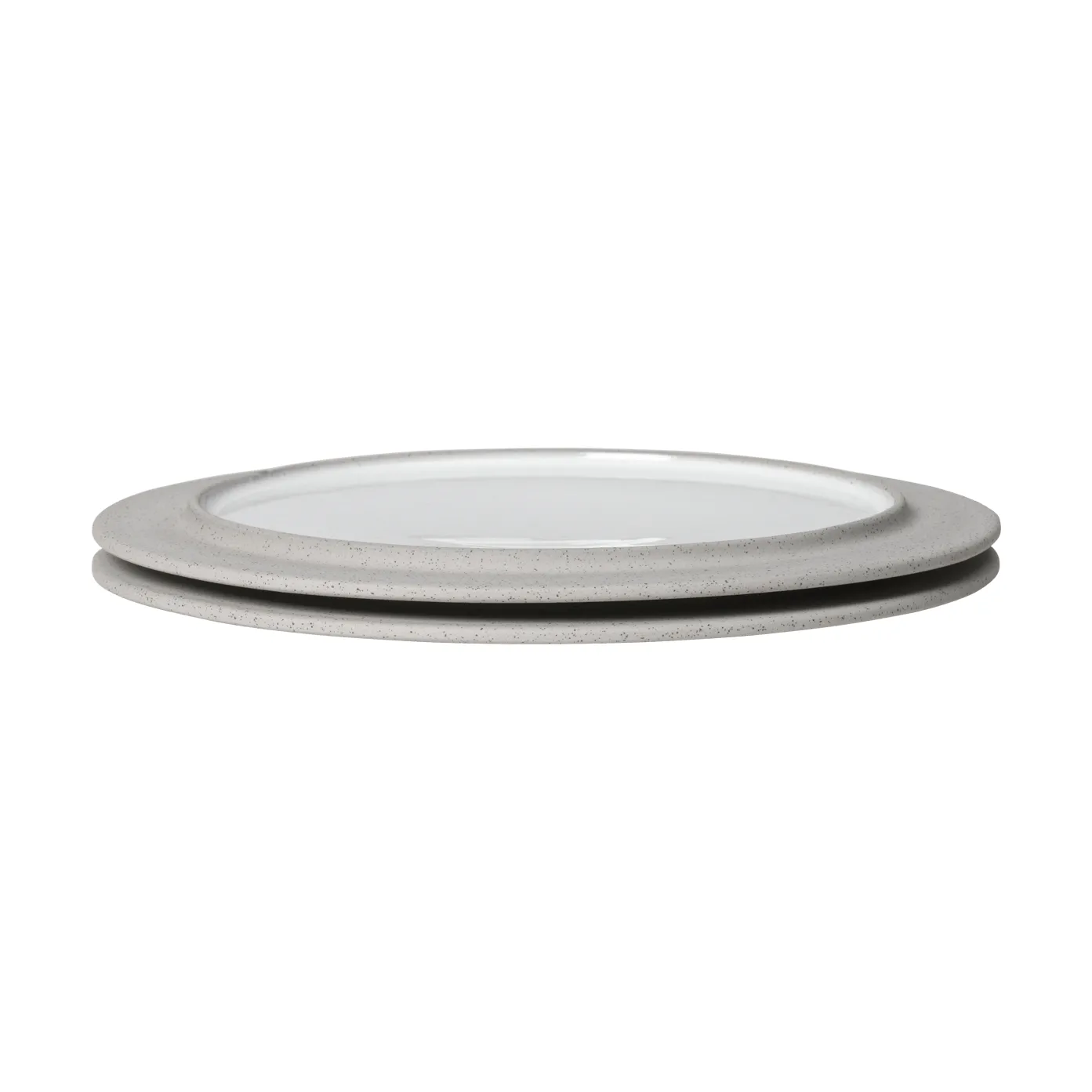 Plato Sonae, 2-pack, Grey-white, Ø25 cm Ferm Living