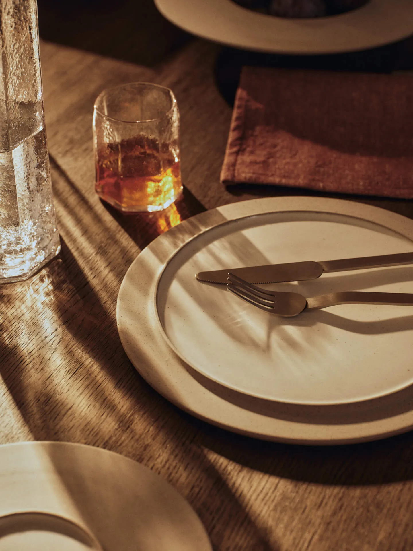 Plato Sonae, 2-pack, Grey-white, Ø28 cm Ferm Living