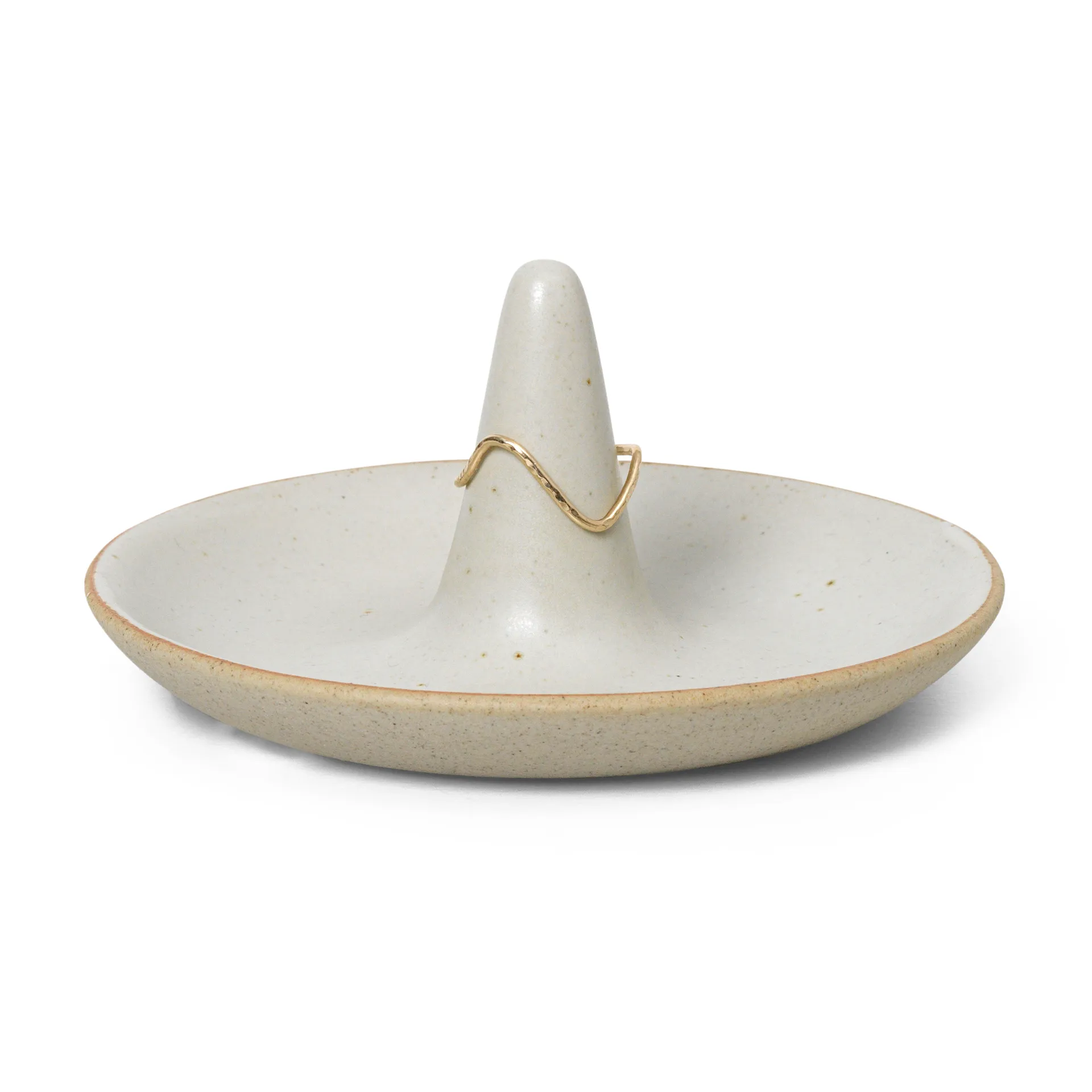 Porta anillos Ring Cone , Off-white speckle Ferm Living