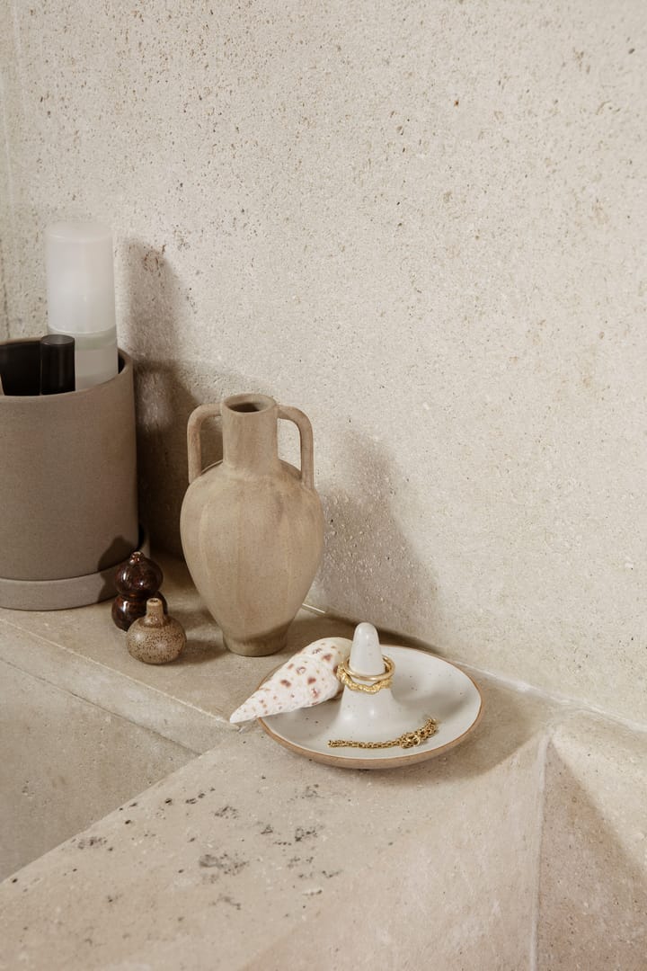 Porta anillos Ring Cone , Off-white speckle Ferm Living