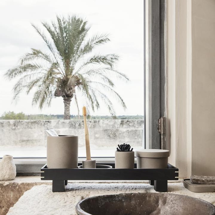 Porta cepillo de dientes Bon, Beige-negro Ferm Living