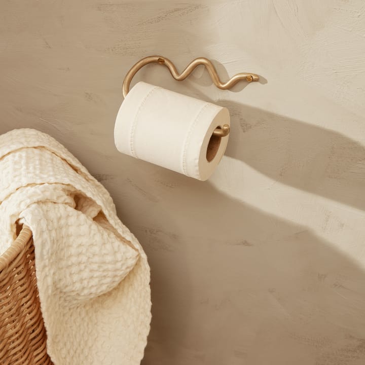 Portarrollos para papel higiénico Curvature, latón Ferm Living