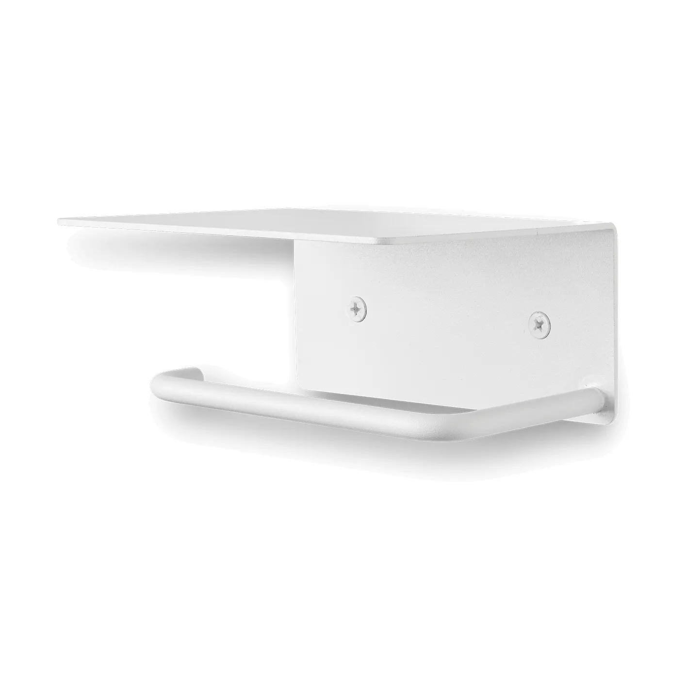Portarrollos para papel higiénico Dora con estante, White Ferm Living
