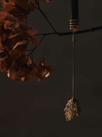 Portavelas Oak leaf christmas tree 4-pack - Brass - Ferm Living