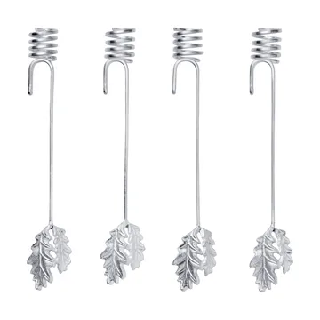 Portavelas Oak leaf christmas tree 4-pack - Plata - Ferm Living