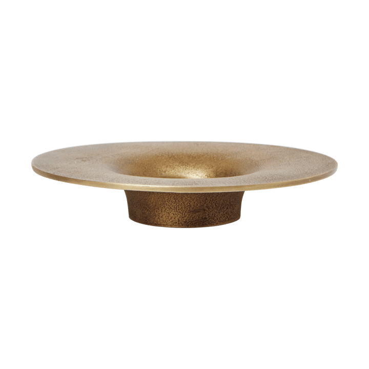 Portavelas Soothe block Ø16 cm - Brass Finish - Ferm Living