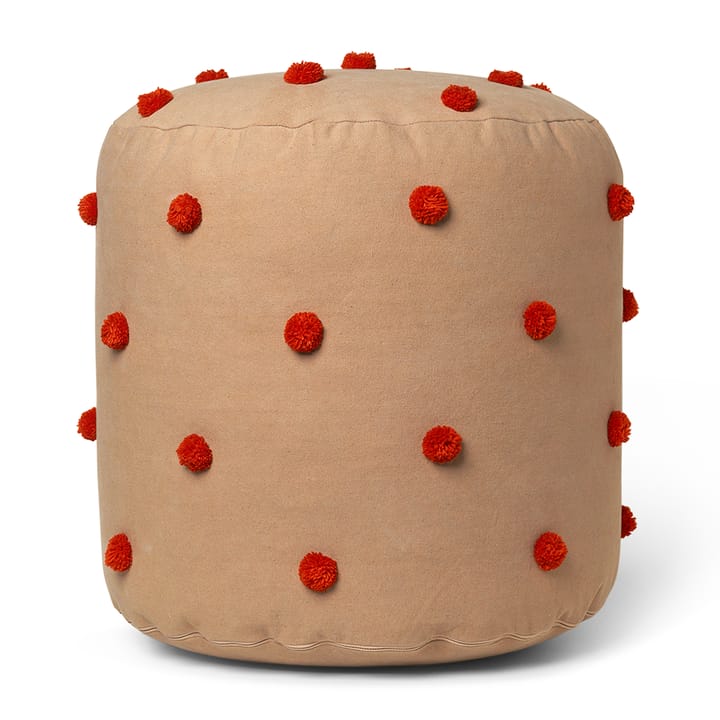Puff Dot Ø39 cm - Camel-red - Ferm LIVING