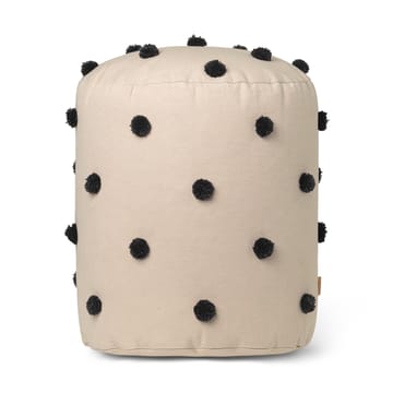 Puff Dot Ø39 cm - Sand-black - Ferm Living