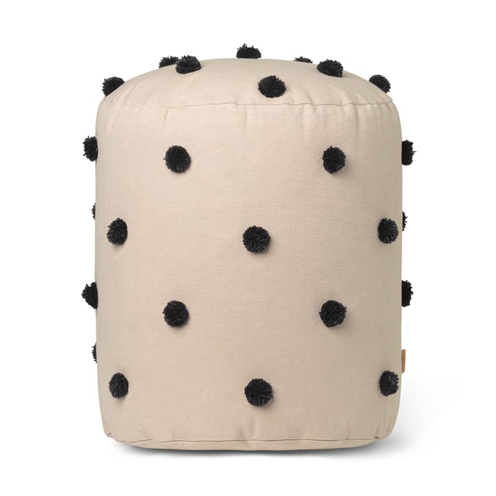 Puff Dot Ø39 cm, Sand-black Ferm Living